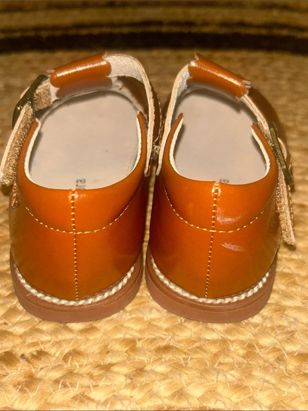 Felix & Eloise Girls' Tan Leather Mary Jane Dress Shoes